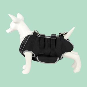 Mochila Camilla portátil multifuncional para exteriores para perros discapacitados de Alta Edad Botón de poliéster sólido para caminar con perros viejos - Product Image 3