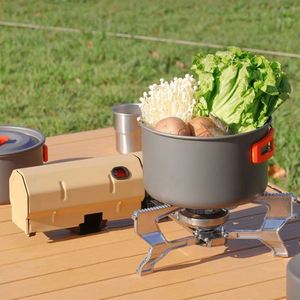 Portable 2600W Stainless Steel Self-driving Gas <b>Stove</b> Ignition Foldable Outdoor Camping Hiking BBQ Grill Cooker Manual Travel - Product Image 5