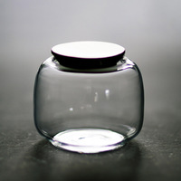 Mini bocal de terrarium en verre Nature Pot de conteneur de plantes de maison et de jardin pour le paysage d'écologie de mousse et les pots de fleurs et les jardinières