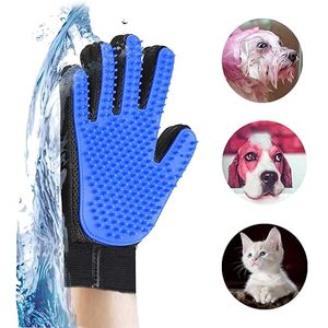 Silicone Pet Grooming Glove Blue Multi-Function Deshedding <strong>Brush</strong> for Dogs Cats <strong>Rabbits</strong> Bathing Massage Hair Removal - Product Image 6