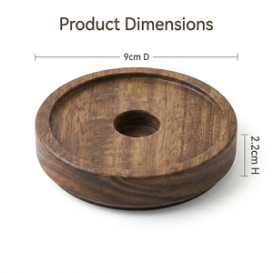Couvercle de bocal en bois d'acacia WeWood du Vietnam avec marquage personnalisé, joint sécurisé, poignée encastrée, couvercle de boîte en bois gravé au laser pour aliments - Product Image 4