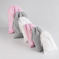 Sac à poussière en coton et lin avec cordon de serrage, logo personnalisé, multicolores, petit, tendance, écologique, réutilisable, pour emballer des bijoux, des cadeaux