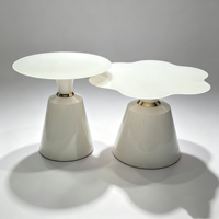 Table Basse Rétro en Fer pour Salon, Style Luxe Léger, Petite Table à Thé Domestique