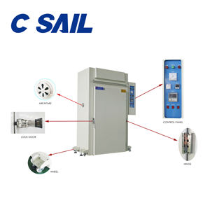 Horno de secado por convección de aire caliente de precisión Industrial AC380V 10KVA Calefacción eléctrica de ahorro de energía para plásticos químicos - Product Image 2