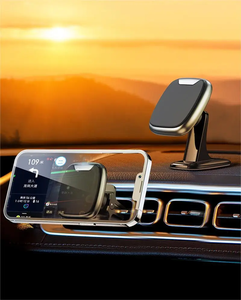 Haute brillance chat visage magnétique support de voiture Portable universel gravité Navigation télescopique sortie d'air ABS Flexible extérieur - Product Image 2