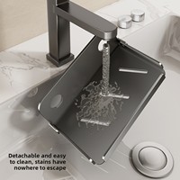 Support de téléphone pliable en acier inoxydable pour toilettes, sans perçage, à un seul niveau, style nordique, revêtement poudré