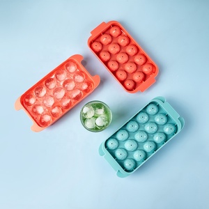 Bandeja de hielo de bola redonda con logotipo personalizado, molde de plástico para hacer bolas de hielo, <span class=keywords><strong>Mini</strong></span> bandeja de cubitos de hielo circular de 15 cavidades para beber whisky y jugo - Product Image 1