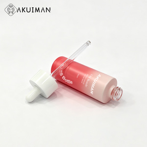 Wholesale Empty Pink 60ml Dropper Cap Custom Logo Factory Gradient Glass Essential <b>Oil</b> <b>Bottle</b> and Packaging - Product Image 3