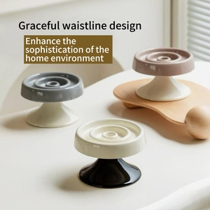 Gamelle ergonomique surélevée en céramique brillante bicolore, anti-ballonnements, à alimentation lente, avec motif <span class=keywords><strong>labyrinthe</strong></span> circulaire, pour chaton - Product Image 1