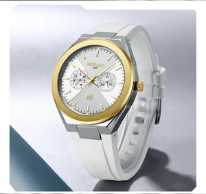 Reloj de Hombre de Silicona Genuina con Correa de Silicona, Multifuncional, para Negocios, Resistente al Agua, con Luz Nocturna, RD932106M - Product Image 2