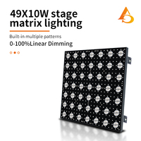 AICPOSE Prix Usine 49 Panneaux de Lumière Matriciels de Scène 10W RVB 3-en-1 DMX512 LED COB Haute IRC 95