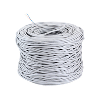 Cable de Red para Interiores/Exteriores Cat5e UTP FTP SFTP, Cable Ethernet con Doble Revestimiento de PVC/LSZH/PE, Cable LAN que Pasa la Prueba de Transmisión de Alta Velocidad