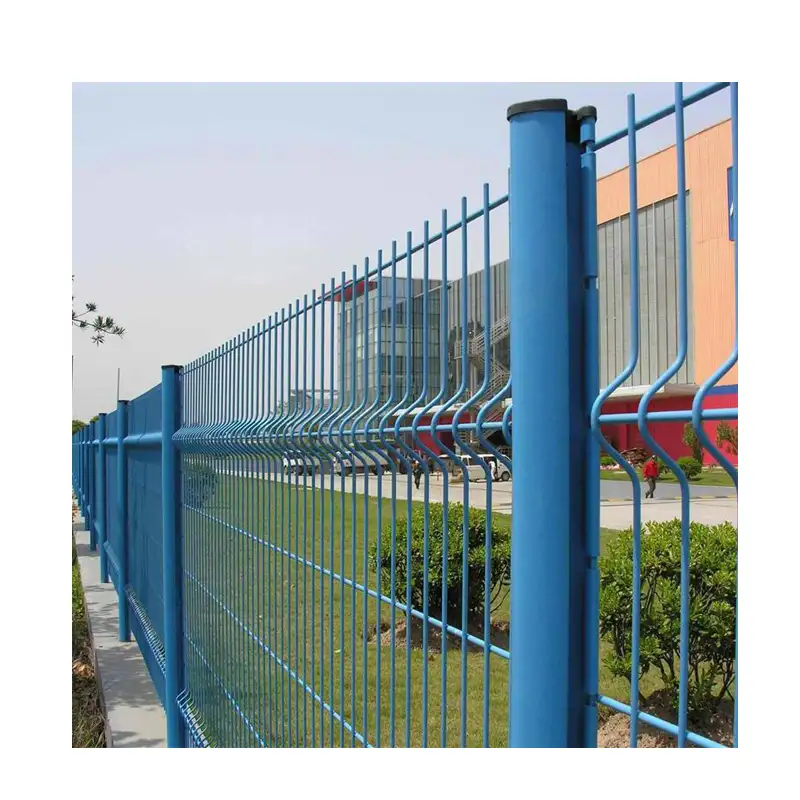 Hot Dipped power coating 3d v fence metal 3d bending curved fence/welded mesh 3d panel fence