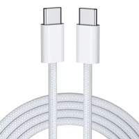 Câble USB C vers USB C 60W Type C à charge rapide, cordon tressé
