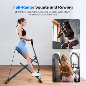 Machine à Squat et Rameur 2-en-1 Wellshow <span class=keywords><strong>Sport</strong></span> – <span class=keywords><strong>Appareil</strong></span> d'Exercice Ajustable pour le Renforcement des <span class=keywords><strong>Fessiers</strong></span>, des <span class=keywords><strong>Cuisses</strong></span> et du Tronc - Product Image 6