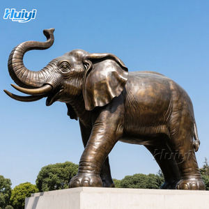 รูปปั้นสัตว์โลหะหล่อขนาดใหญ่ช้างสำริดสำหรับตกแต่งสวน - Product Image 2