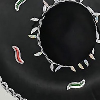 Chapeau Sombrero mexicain en feutre noir avec bordure argentée et paillettes chili pour fête fiesta