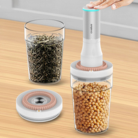 Nouveauté 2022, vente chaude, récipients de stockage en plastique pour réfrigérateur de cuisine carrés, boîte de conservation sous vide pour aliments avec pompe