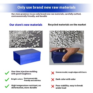 Greenside ชุดกล่องเก็บของแบบลิ้นชักแบบรวมชุดพลาสติก PP หนาสำหรับกล่องเก็บของ LEGO พร้อมปุ่มการจำแนกประเภทสำหรับชิ้นส่วน - Product Image 3