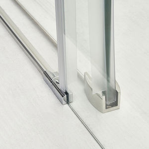 Offre spéciale, cadre en alliage d'aluminium, cabine de douche en verre trempé, <span class=keywords><strong>porte</strong></span> coulissante carrée modulaire <span class=keywords><strong>pour</strong></span> salle de douche, villa, salle de sport - Product Image 5