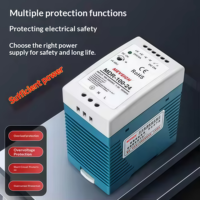 Alimentation industrielle MEVECH 100W SMPS 24V 220V AC DC à découpage sur rail DIN MDR-100-24