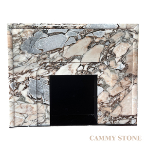 Cornice per Caminetto in Marmo <span class=keywords><strong>Naturale</strong></span> Stile Lusso Tempeste Oceaniche per Soggiorno di Villa, Hotel, Decorazione d'Interni - Product Image 2