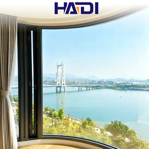 Fenêtre en <span class=keywords><strong>baie</strong></span> en aluminium sur mesure <span class=keywords><strong>haut</strong></span> <span class=keywords><strong>de</strong></span> <span class=keywords><strong>gamme</strong></span> HAIDI pour maison, double vitrage trempé, insonorisée, fenêtres en arc soudées sans joint - Product Image 3