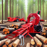 Fendeuse de bûches à essence approuvée par l'EPA, processeur de bois de chauffage, machine forestière, machine à couper le bois de chauffage