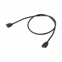 Cable adaptador de extensión de ventilador de caja de ordenador, con conductor de cobre aislado, de 4 pines grandes a 4 pines pequeños, modelo M120051