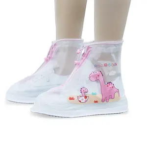 बच्चों पुन: प्रयोज्य निविड़ अंधकार Overshoes जूता कवर बालवाड़ी बच्चे पर्ची प्रतिरोधी बारिश बूट बच्चों प्यारा निविड़ अंधकार जूते को शामिल किया गया