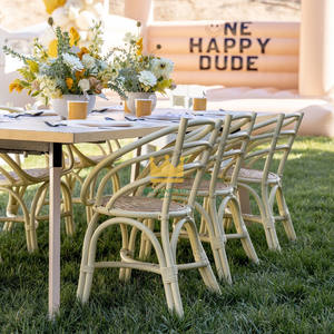 Chaise d'enfant en rotin de conception moderne faite à la main meubles de sécurité durables et écologiques pour la cuisine d'hôtel chambre à coucher salon extérieur - Product Image 6