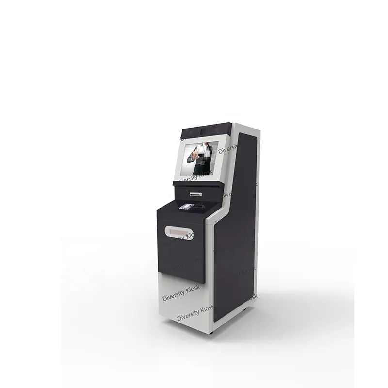 최고 품질 중국 공급 ID 카드 리더 터치 스크린 ATM 은행 카드 인출 셀프 서비스 터미널 비자 마스터 신용 거래