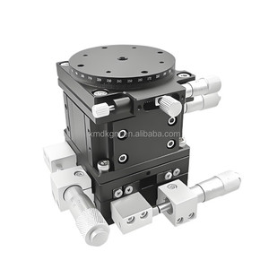 60mm <span class=keywords><strong>XYZ</strong></span> 회전식 수동 다축 단 이중 크로스 롤러 가이드 마이크로미터가 있는 레일 선형 정밀 위치 지정 테이블 - Product Image 1