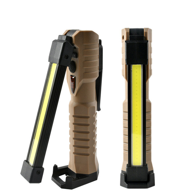 Handheld Magnetic Portable Rechargeable Led Work Light Flexible Pocket Cob 3In1 Flashlight Emergency Working Lamp