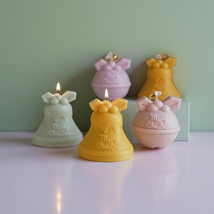 เทียนหอมขี้ผึ้งถั่วเหลืองของขวัญคริสต์มาสที่น่ารักแม่พิมพ์เทียนหอมทำด้วยมือของตกแต่งบ้านบ้านเทียนหอมถั่วเหลือง - Product Image 4