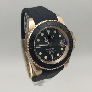 Montre automatique de luxe pour hommes, de haute qualité, avec mouvement NH35, en acier inoxydable, verre saphir, montre de plongée de luxe pour hommes - Product Image 3