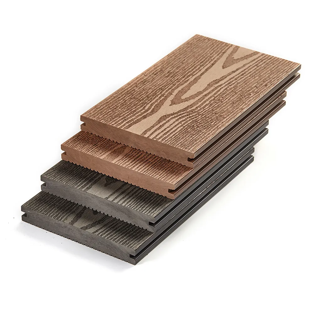 Terrasse extérieure/Planche de terrasse solide en WPC/Prix de plancher composite en bois et plastique en WPC