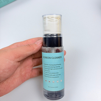 Nettoyant d'écran portable 80 ml pour téléviseurs, moniteurs et écrans d'appareils photo - Comprend un chiffon microfibre sans peluches, emballage OEM prêt à l'emploi