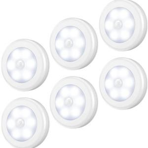 Lámpara LED Inalámbrica con Sensor de Movimiento para Armario, Funciona con Batería, Luz Nocturna para Gabinetes Pequeños, Modelo Lotus - Product Image 6