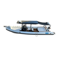 Bateau semi-rigide Orca Hypalon à double coque en aluminium de 33 pieds, design italien Transea, modèle Step Hull 1000 Ocean