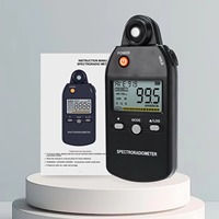 Spectroradiomètre, mesureur de lumière, spectre UV à IR 320-800 nm, testeur PAR PPFD pour la croissance des plantes, test LED et conception d'éclairage (OEM)