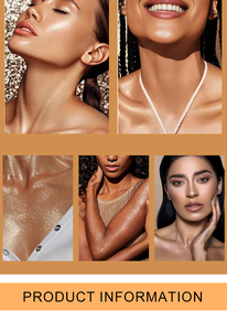 ไฮไลท์เตอร์แต่งหน้า MLM สูตรเฉพาะ ช่วยเพิ่มความกระจ่างใสให้ใบหน้า กลิตเตอร์บรอนเซอร์ สีขาวมุก สีโรสโกลด์ ให้ผิวเปล่งประกาย แต่งหน้าให้เปล่งประกาย น้ำมันชิมเมอร์สำหรับผิวกาย - Product Image 2