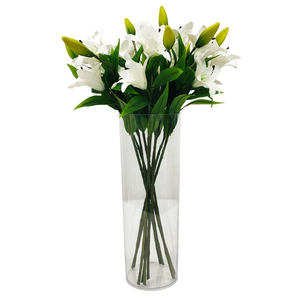 Vase <span class=keywords><strong>en</strong></span> verre transparent cristal <span class=keywords><strong>en</strong></span> acrylique, grand arrangement floral, vente <span class=keywords><strong>en</strong></span> gros, - Product Image 1