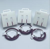 Câble de charge USB-C vers USB-C PD tressé en nylon résistant à l'usure, 1 m, accessoire de charge pour smartphone pour iPhone 15-18
