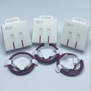 Cable de carga trenzado tipo C de alta velocidad con entrega de energía PD, cable de carga estable de 1M para iPhone 15-18, todos los dispositivos tipo C - Product Image 1