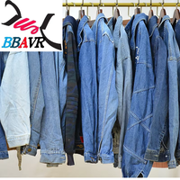 Vestes en jean d'occasion de Dubaï, vêtements usagés en balles, balles de vêtements de seconde main du Royaume-Uni 45kg-50kg