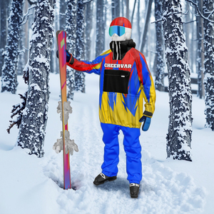 Leichte, packbare Herren-<span class=keywords><strong>Ski</strong></span> jacke mit Kapuze Wind dichter Regenmantel <span class=keywords><strong>Ski</strong></span>-und Schnee bekleidung für den Skitour - Product Image 1
