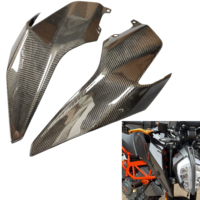 Panneau latéral large en fibre de carbone 100 % sèche (3K) pour carénage de moto KTM 390 2017-2023, accessoires de carénage en fibre de carbone, MOQ1