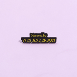 "Réalisé par WES <span class=keywords><strong>ANDERSON</strong></span>" Dessin animé anglais nom émail broche mode vêtements accessoires cadeau pour les amis - Product Image 3
