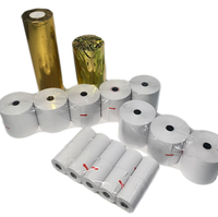 Rouleau de papier thermique 57 mm, simple couche, blanc, 70 g/m², pour imprimante de caisse enregistreuse, papier de reçu ATM, 57x40 mm